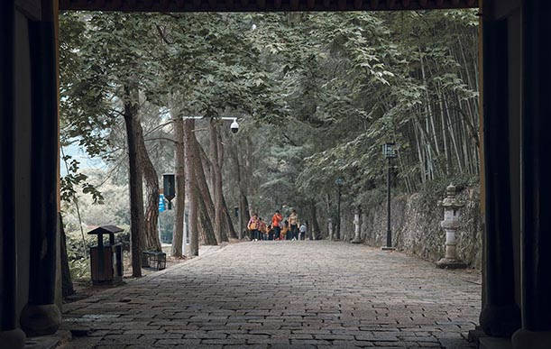 2021年4月12日，拜訪參觀甯波天童禅寺